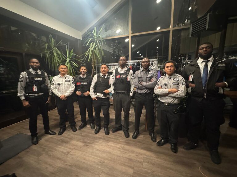 Security guards in one picture, all are smart serve and Use of Force